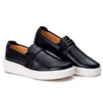 15165807856 Slip on Masculino Couro Preto 6