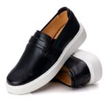 15165807889 Slip on Masculino Couro Preto2